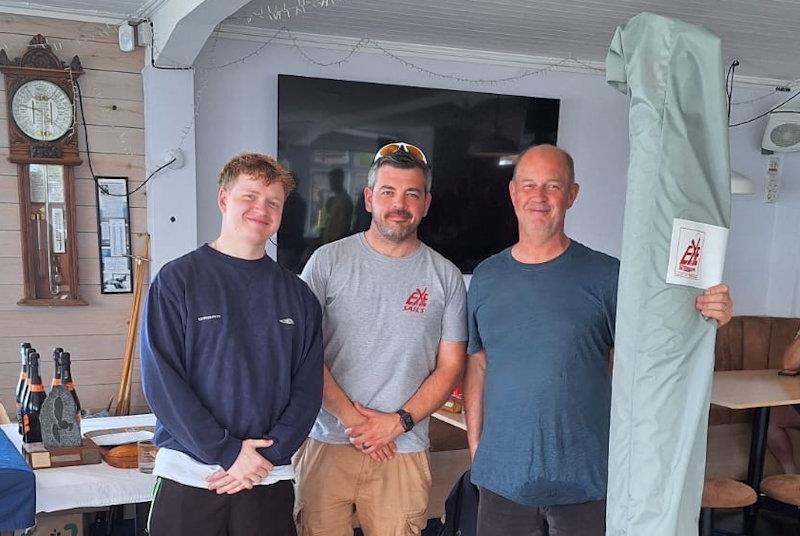 Tom Guy picked up the early entry raffle prize of a new Exe Sails Genoa - Hornet Nationals at Dabchicks - photo © Kevin Francis