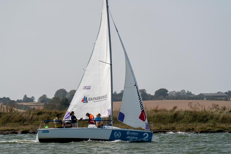 Burnham Sailing Club's 707 during HMS St.Mathew Cup 2024 photo copyright Petru Balau Sports Photography / sports.hub47.com taken at Royal Burnham Yacht Club and featuring the 707 class