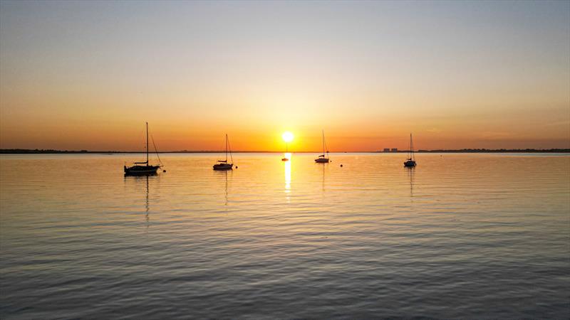 Sunrise during the Hurricane 5.9 TT at Stone photo copyright David Maynard / www.alleycatphotographer.com taken at Stone Sailing Club and featuring the Hurricane 5.9 SX class