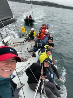 Cascadia Sailing practicing aboard their IC37, Westerly photo copyright Cascadia Sailing taken at Seattle Yacht Club and featuring the IC37 class