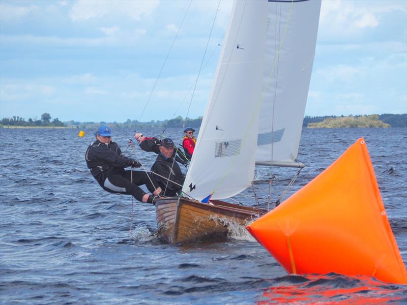 Jim Lambkin and Wendy Rudd during the 2023 IDRA 14 Championship at Lough Ree photo copyright David Dickson taken at Lough Ree Yacht Club and featuring the IDRA 14 class