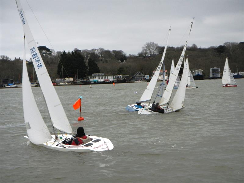 Bembridge Illusion Team Racing 2024-2025 - BSC vs. SCYC photo copyright Mike Samuelson taken at Bembridge Sailing Club and featuring the Illusion class