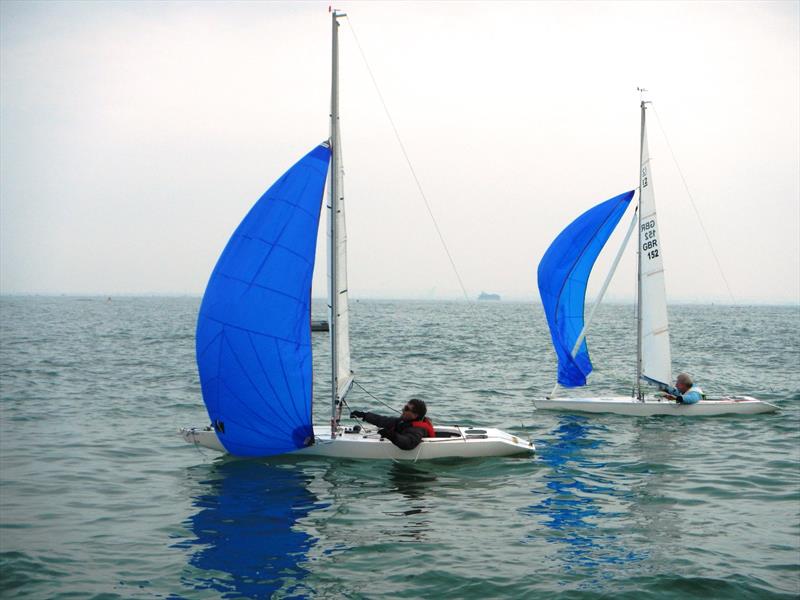 Bembridge Illusion St George's Day Trophy photo copyright Mike Samuelson taken at Bembridge Sailing Club and featuring the Illusion class