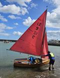 DBSC 12 Foot Dinghy 'Albany' with Gavin Johnson and Gail Varian of RStGYC who won the DBSC 12 Foot Championship © George Miller