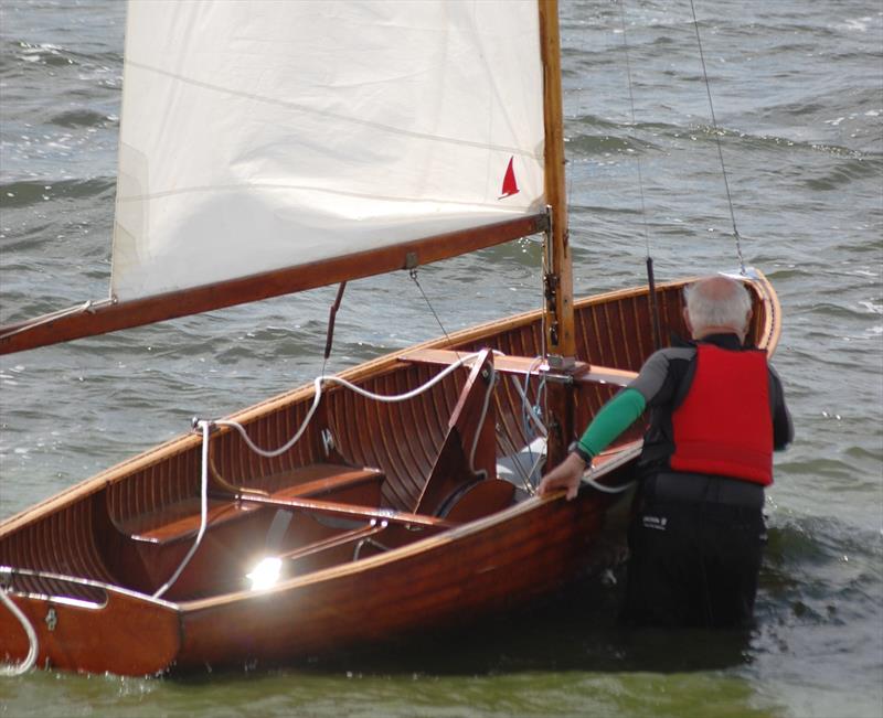 Ian Barker would have been the other boat in contention for the Concours award at the inaugural Classic Dinghy Regatta at Blithfield with his beautifully restored (and very shiny) 75 year old International 14! photo copyright Dougal@davidhenshallmedia taken at Blithfield Sailing Club and featuring the International 14 class