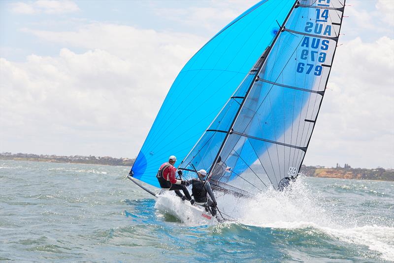 International 14 Australian championships Heat 5 & 6 photo copyright Sonny Witton taken at Black Rock Yacht Club, Australia and featuring the International 14 class