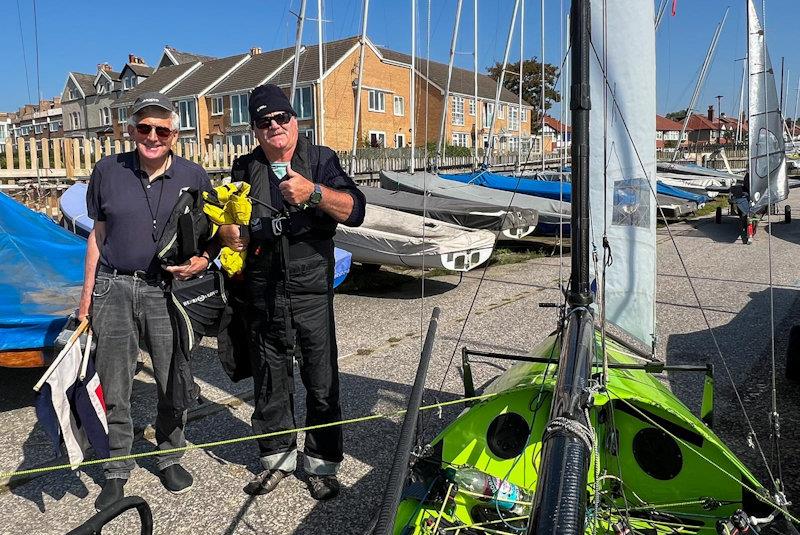 Tony Marston and Gareth Owen, race team - International Canoe 'Not the Nationals' at West Kirby - photo © Dan Skinner