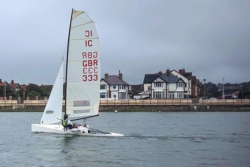 David Bromilow on Day 1 (first sail!) - International Canoe 'Not the Nationals' at West Kirby - photo © Dan Skinner