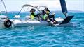 Mattias Coutts' with his support team between races  - Day 5 - 2024 PredictWind Moth Worlds - Manly Sailing Club. January 9, 2025 © Richard Gladwell - Sail-World.com/nz