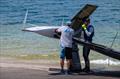 © Jana McDiarmid New forestay being fitted - International Moth Class - Lake Garda, Italy - July 2025 © Jana McDiarmid