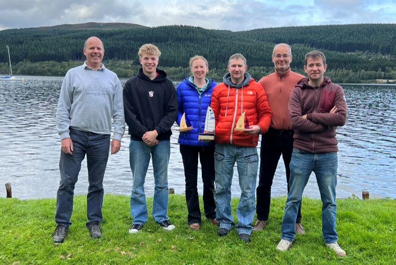 Lochside prizegiving - International Moth Lowriders Scottish Championships at Loch Tummel photo copyright John Edwards taken at Loch Tummel Sailing Club and featuring the International Moth class