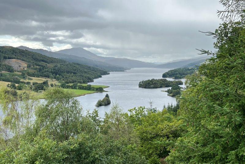 Queen's View, Loch Tummel - International Moth Lowriders Scottish Championships at Loch Tummel photo copyright John Edwards taken at Loch Tummel Sailing Club and featuring the International Moth class