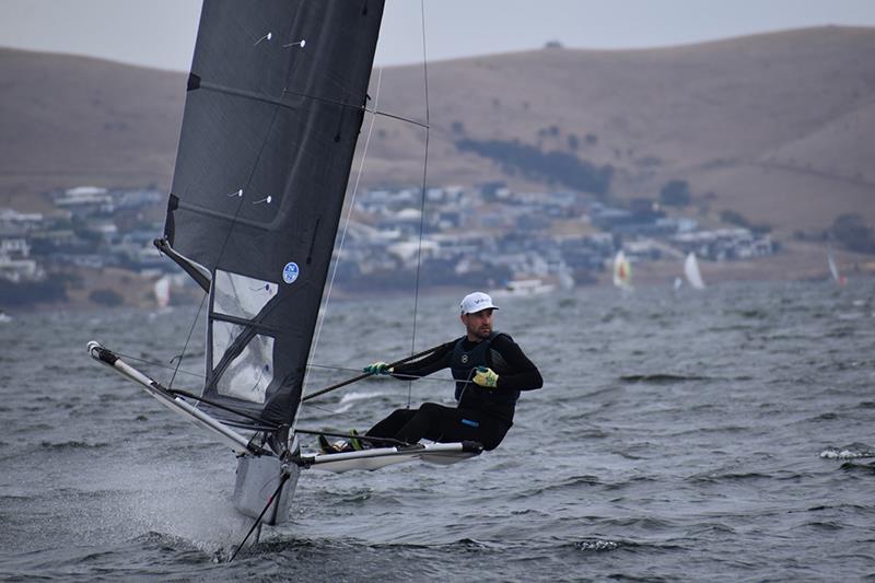 John Genders sailed Wingman to victory in the Foiling Moth Class in the Banjo's Shoreline Crown Series Bellerive Regatta photo copyright Jane Austin taken at Bellerive Yacht Club and featuring the International Moth class