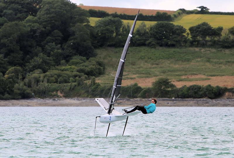 Eddie Bridle on Day 1 of the Wetsuit Outlet International Moth UK Nationals - photo © Mark Jardine / IMCAUK