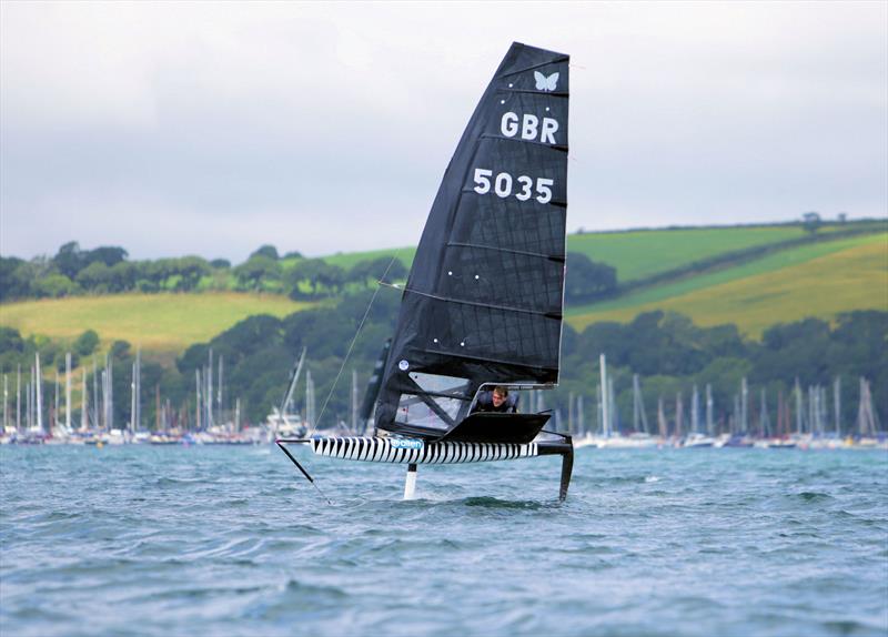 Andrew Friend on Day 2 of the Wetsuit Outlet International Moth UK Nationals - photo © Mark Jardine / IMCAUK