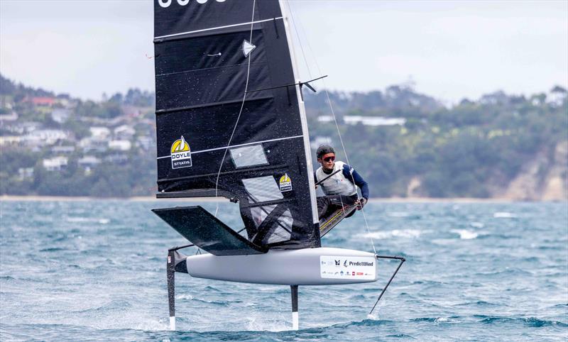 George Gautrey on 2024 PredictWind Moth Worlds at Manly Sailing Club Day 4 - January 8, 2025 - photo © Suellen Hurling / Live Sail Die