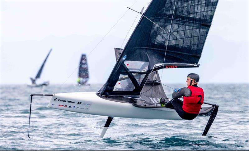 Jacob Pye on 2024 PredictWind Moth Worlds at Manly Sailing Club Day 4 - January 8, 2025 - photo © Suellen Hurling / Live Sail Die