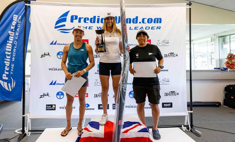 Women's podium at the PredictWind Moth World Championship  - photo © Suellen Hurling / Live Sail Die