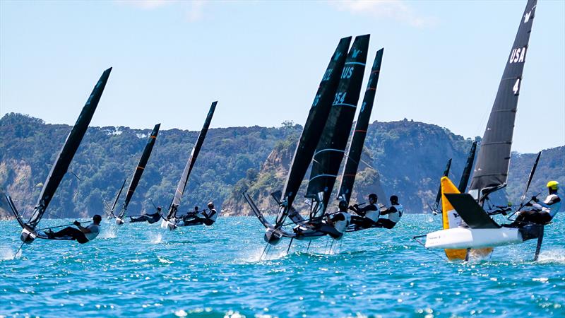 Day 5 - 2024 PredictWind Moth Worlds - Manly Sailing Club. January 9, 2025 photo copyright Richard Gladwell - Sail-World.com/nz taken at Manly Sailing Club and featuring the International Moth class