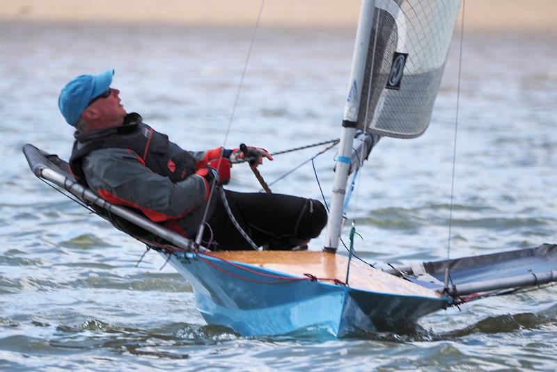 Lyndon Beasley is enjoying a good event showing an ability to be on the right side of the shifts more than most - Moth Lowrider Nationals at Stone day 2 photo copyright Dougal Henshall taken at Stone Sailing Club and featuring the International Moth class