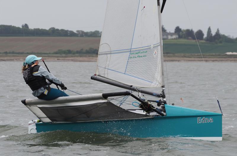 Katie Hughes - Moth Lowrider Nationals at Stone day 3 photo copyright Dougal Henshall taken at Stone Sailing Club and featuring the International Moth class