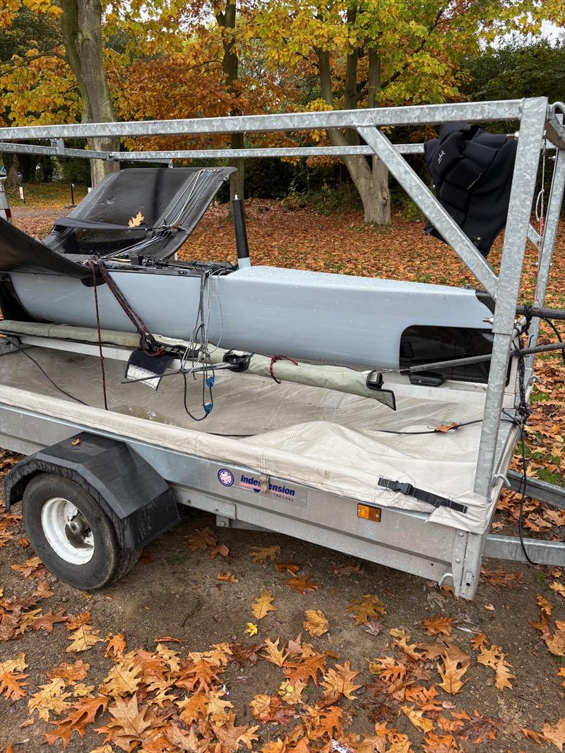 Paul Gliddon's recently converted Exocet sporting solid wings and reduced foredeck photo copyright IMCAUK taken at Rutland Sailing Club and featuring the International Moth class