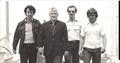 The Gang of Four leading NZ designers from left: Ron Holland, Laurie Davidson, Bruce Farr and Paul Whiting © Whiting Archives