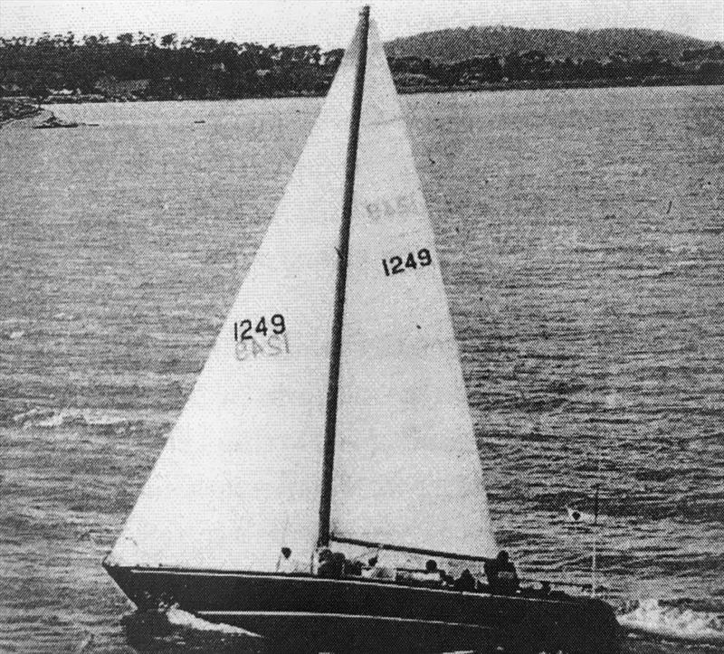Runaway - John Lidgard - powers up the Derwent to be second placegetter - 1971 Sydney Hobart photo copyright Lidgard archives taken at Royal Akarana Yacht Club and featuring the IOR class