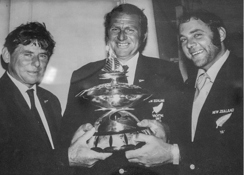 The winning skippers - from left: Brin Wilson, John Lidgard and Chris Bouzaid photo copyright CYCA Archives taken at Royal Akarana Yacht Club and featuring the IOR class