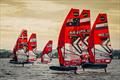 Sunset sessions during the 2025 iQFOiL World Championships in Aarhus © Sailing Energy / iQFOiL Class