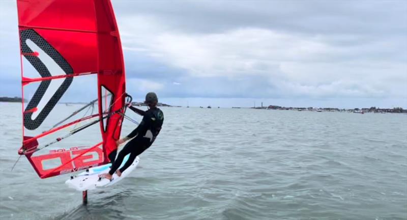 IQFoil Windsurfer at ASC Performance Academy Windfoil Pathway, Portsmouth - photo © Andrew Simpson Foundation