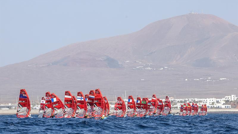 Day 4 of the iQFOiL World Championships in Lanzarote photo copyright Sailing Energy / Marina Rubicón taken at  and featuring the iQFoil class