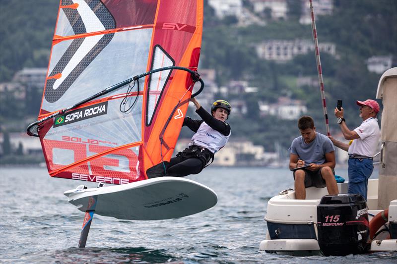 2024 Youth Sailing World Championships - Day 3 photo copyright Giovanni Mitolo taken at Vela Garda Trentino and featuring the iQFoil class