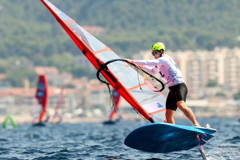 iQFoil racing on July 29 in Marseille at the Paris 2024 Olympic Regatta - photo © World Sailing / Sander van der Borch