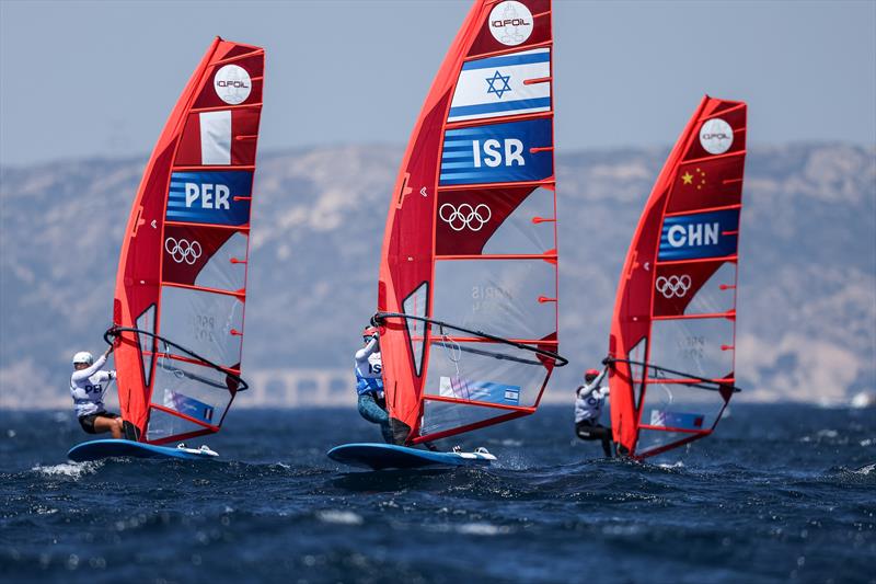 Women's iQFoil Semi Final on August 3 in Marseille at the Paris 2024 Olympic Regatta - photo © World Sailing / Lloyd Images