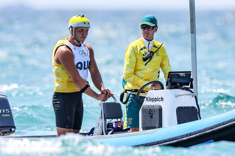 Silver for Grae Morris (AUS) in the Men's iQFoil on August 3 in Marseille at the Paris 2024 Olympic Regatta - photo © World Sailing / Sander van der Borch