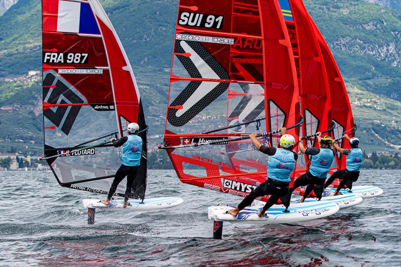 iQFOiL Youth & Junior International Games in Torbole, Italy - Day 4 photo copyright Elena Giolai taken at Circolo Surf Torbole and featuring the iQFoil class