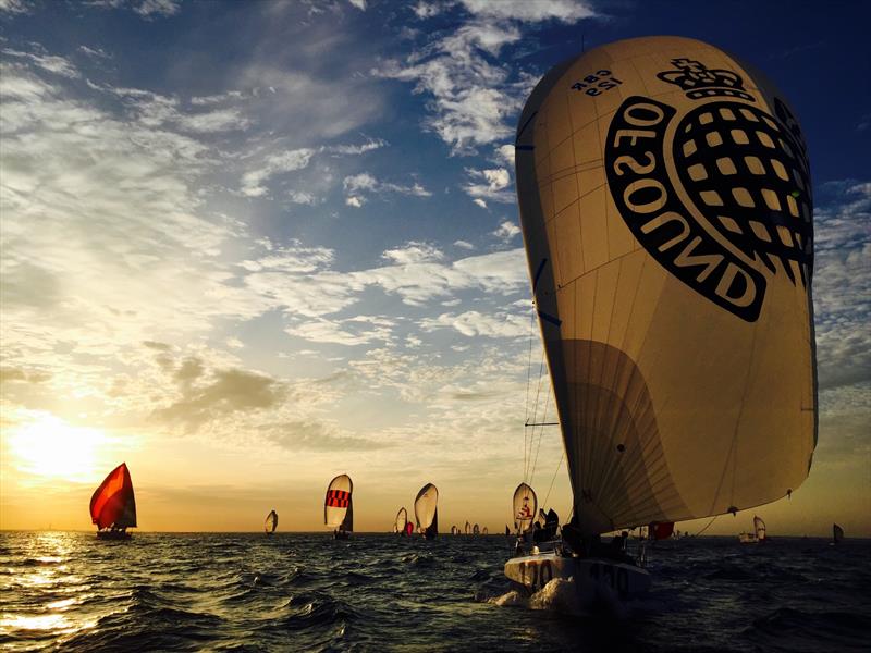 RORC Fleet under spinnaker in the Morgan Cup Race - photo © Mike Jones / Hooligan VII