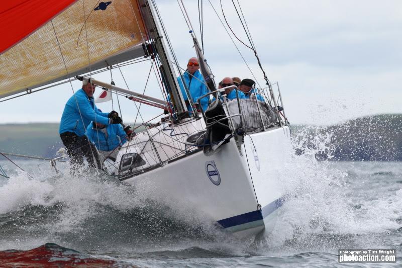 Cracking conditions off Roches Point on day 1 of Volvo Cork Week 2016 photo copyright Tim Wright / www.photoaction.com taken at Royal Cork Yacht Club and featuring the IRC class