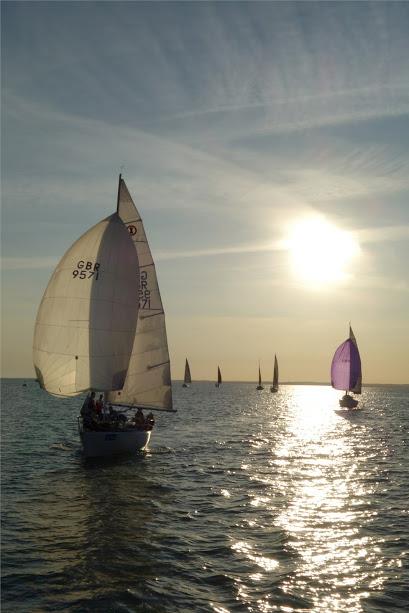 Class 6 in the Solent heading to St Peter Port photo copyright Paul Cook taken at Junior Offshore Group and featuring the IRC class