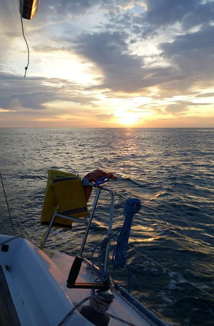 Dawn mid-channel to St Peter Port photo copyright Paul Cook taken at Junior Offshore Group and featuring the IRC class