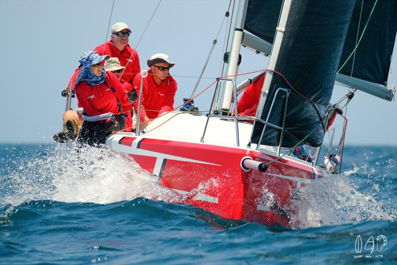 Fareast 28 'Chicken Lips' holding a good lead over its competition - Bartercard Sail Paradise 2020  - photo © Mitch Pearson / Surf Sail Kite