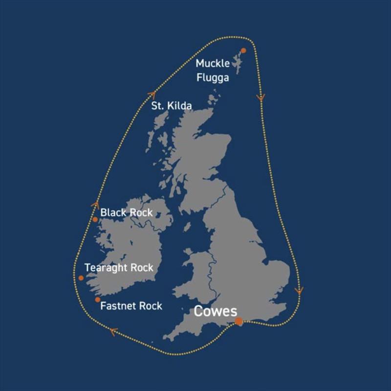 Route Map - RORC Round Britain & Ireland Race - photo © Royal Ocean Racing Club