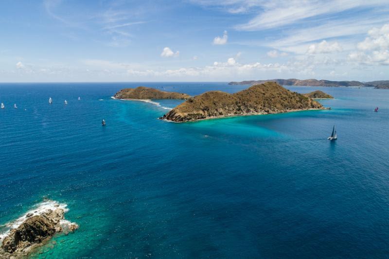 Fabulous racing conditions off Salt Island, BVI for the Mount Gay Race Day - BVI Spring Regatta 2019 photo copyright Alastair Abrehar taken at Royal BVI Yacht Club and featuring the IRC class