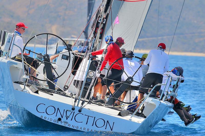 Racing 1: First Russian team to win the racing class - TP52 Conviction - BVI Spring Regatta 2019 photo copyright Ingrid Abery / www.ingridabery.com taken at Royal BVI Yacht Club and featuring the IRC class