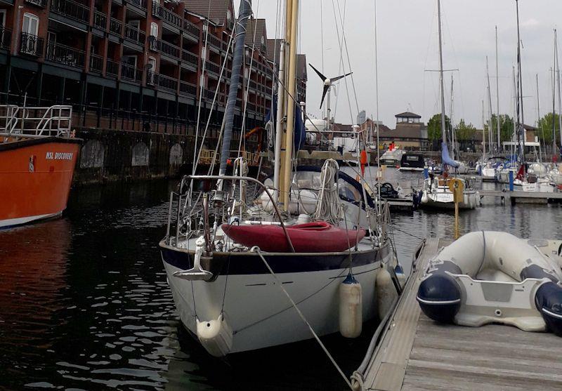 John Clarke prepares for the 100th Liverpool to Isle of Man race in 'Skyeblue' - photo © John Clarke