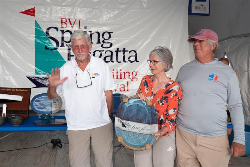 Robin Tattersall and his crew on Moon Rainbow/Sunsail 41 took first overall in Bareboat 3  - 49th BVI Spring Regatta & Sailing Festival  - photo © Alastair Abrehart