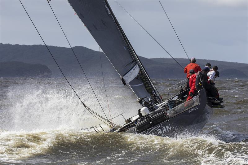 Ichi Ban has a target on her stern in the Club Marine Pittwater to Coffs Harbour Yacht Race photo copyright Andrea Francolini taken at Royal Prince Alfred Yacht Club and featuring the IRC class