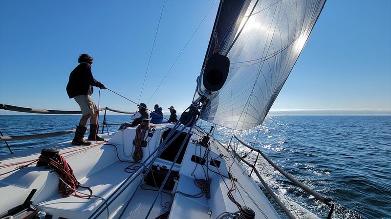 Eric Irwin and Mary Martin aboard Alliance - Ida Lewis Distance Race - photo © Bill Shea