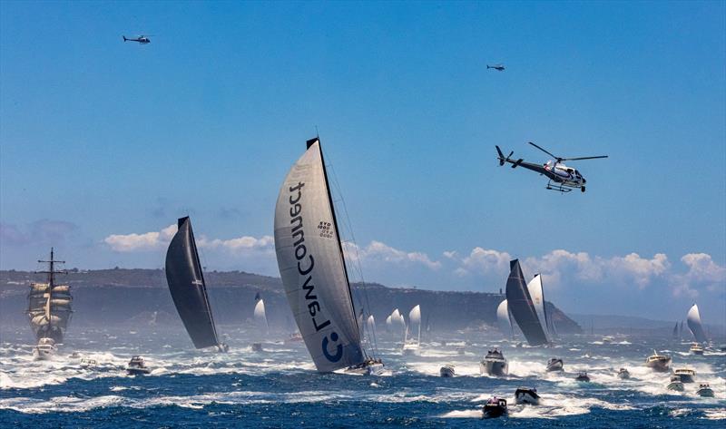 2022 Rolex Sydney Hobart Yacht Race day 1 photo copyright Carlo Borlenghi taken at Cruising Yacht Club of Australia and featuring the IRC class